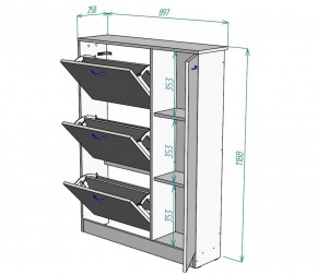 Обувница W39 (ДСС) в Алапаевске - alapaevsk.mebel-e96.ru