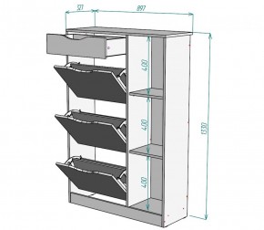 Обувница W42 (ДСС) в Алапаевске - alapaevsk.mebel-e96.ru