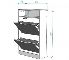 Обувница W6 (ДМ) в Алапаевске - alapaevsk.mebel-e96.ru