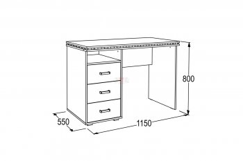 Письменный стол Ольга-13 в Алапаевске - alapaevsk.mebel-e96.ru