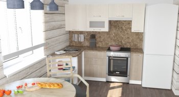 Кухонный гарнитур Ольга прайм 2 1300х2100 мм (Герда) в Алапаевске - alapaevsk.mebel-e96.ru