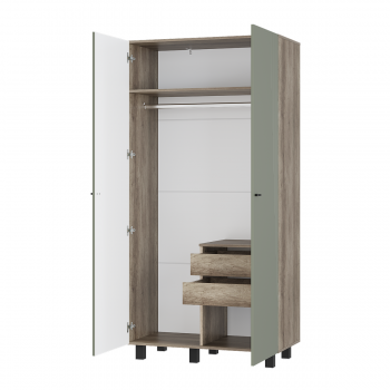 Стенка Олива комп.3 эвкалипт софт (БТС) в Алапаевске - alapaevsk.mebel-e96.ru