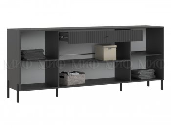 Комод Оливия Графит глянец (металл) (Миф) в Алапаевске - alapaevsk.mebel-e96.ru