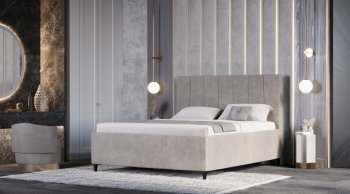 Кровать с ПМ Оливия Бежевый (Лин) в Алапаевске - alapaevsk.mebel-e96.ru