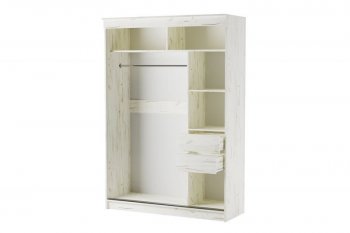 Шкаф-купе Орион 1500 мм крафт белый (Памир) в Алапаевске - alapaevsk.mebel-e96.ru