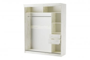 Шкаф-купе 1800 мм Орион крафт белый(Памир) в Алапаевске - alapaevsk.mebel-e96.ru