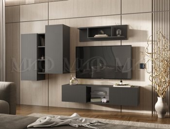 Стенка Оскар графит (Миф) в Алапаевске - alapaevsk.mebel-e96.ru