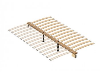 Кровать из массива Лоренса Темный лазурный (БМ) в Алапаевске - alapaevsk.mebel-e96.ru