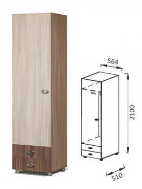 ПМ-13 шкаф для платья Юниор-6 в Алапаевске - alapaevsk.mebel-e96.ru