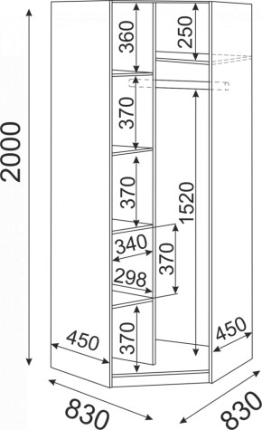 Набор подростковой мебели Остин модульный (Риннер) в Алапаевске - alapaevsk.mebel-e96.ru