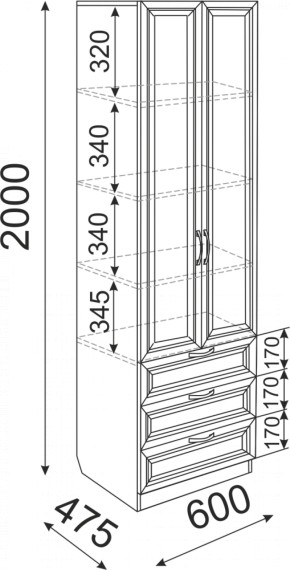 Набор подростковой мебели Остин модульный (Риннер) в Алапаевске - alapaevsk.mebel-e96.ru