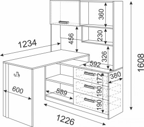 Подростковая мебель Волкер модульная (Риннер) в Алапаевске - alapaevsk.mebel-e96.ru