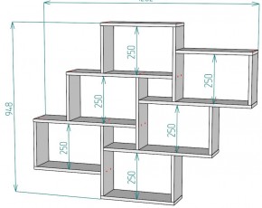 Полка S12 (Графит) в Алапаевске - alapaevsk.mebel-e96.ru