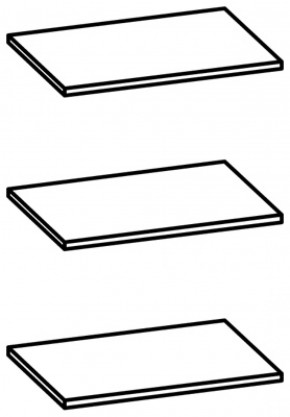 Полки арт. П107 для артикула 107 (3 шт.) в Алапаевске - alapaevsk.mebel-e96.ru