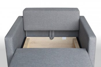 Кресло-кровать Реал 80 с подлокотниками (Графит) в Алапаевске - alapaevsk.mebel-e96.ru