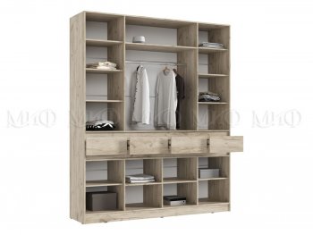 Спальный гарнитур Роджина крафт серый/кашемир, модульный (Миф) в Алапаевске - alapaevsk.mebel-e96.ru