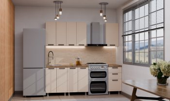 Кухонный гарнитур Ромашка 1600 мм Кашемир (Аленка) в Алапаевске - alapaevsk.mebel-e96.ru