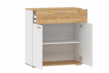 Тумба Санти НМ 013.77 крафт/белый (Silva) в Алапаевске - alapaevsk.mebel-e96.ru