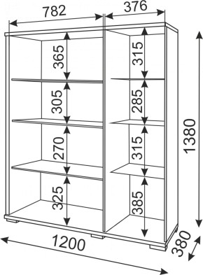 Сервант Тиффани М02 (Риннер) в Алапаевске - alapaevsk.mebel-e96.ru