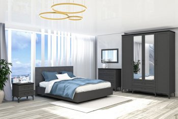 Кровать Шарм (арт.031М1) настил, Антрацит (Диал) в Алапаевске - alapaevsk.mebel-e96.ru