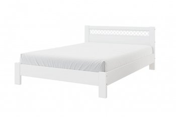 Кровать из массива Шейла белый античный (БМ) в Алапаевске - alapaevsk.mebel-e96.ru