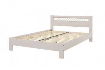 Кровать из массива Шейла льняной (БМ) в Алапаевске - alapaevsk.mebel-e96.ru