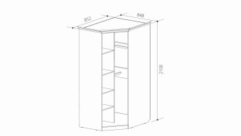 Шкаф угловой ШиК-3 (Уголок Школьника 2) в Алапаевске - alapaevsk.mebel-e96.ru