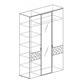 Шкаф 3-дверный Дели 71 (Яна) в Алапаевске - alapaevsk.mebel-e96.ru