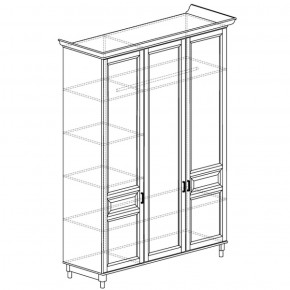 Шкаф 3-дверный Прованс 404 (Яна) в Алапаевске - alapaevsk.mebel-e96.ru