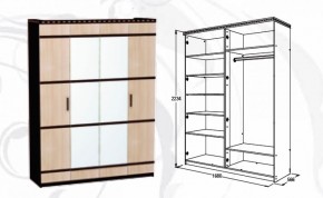 Шкаф 1680 мм 4-х дверный Ольга-13 в Алапаевске - alapaevsk.mebel-e96.ru