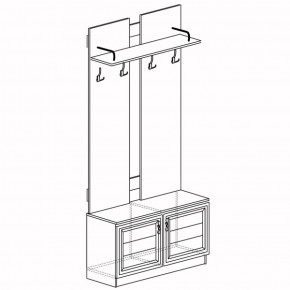 Шкаф для одежды открытый Лира 58 (Яна) в Алапаевске - alapaevsk.mebel-e96.ru