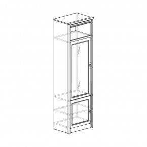 Шкаф для посуды Лючия 185 дуб оксфорд (Яна) в Алапаевске - alapaevsk.mebel-e96.ru