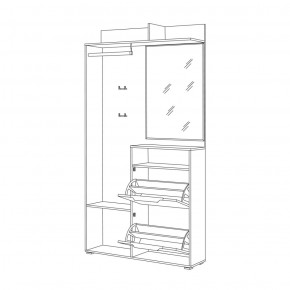 Шкаф комбинированный 10.13 Темпо в Алапаевске - alapaevsk.mebel-e96.ru