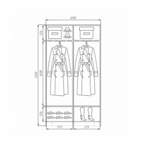 Шкаф-купе ХИТ 22-4-12/2-11 (420) в Алапаевске - alapaevsk.mebel-e96.ru