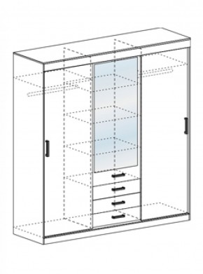 Шкаф-купе Лидер-3М 1700 мм (СтендМ) в Алапаевске - alapaevsk.mebel-e96.ru