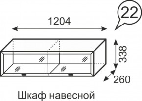 Шкаф навесной Венеция 22 бодега в Алапаевске - alapaevsk.mebel-e96.ru