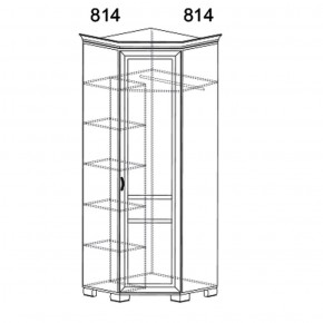 Шкаф угловой Флора 904 (Яна) в Алапаевске - alapaevsk.mebel-e96.ru