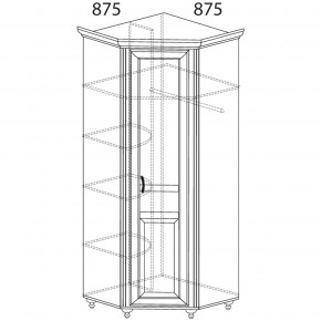 Шкаф угловой Ралли 862 (Яна) в Алапаевске - alapaevsk.mebel-e96.ru