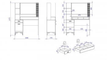Столик туалетный Сиде (СБК) в Алапаевске - alapaevsk.mebel-e96.ru