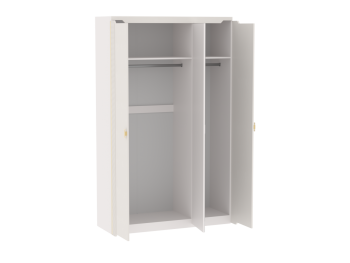 Шкаф 1400 мм 3-дверный Сиде Белый (СБК) в Алапаевске - alapaevsk.mebel-e96.ru