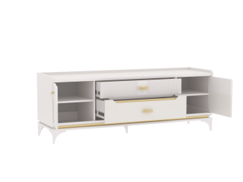 Тумба ТВ Сиде, Белый (СБК) в Алапаевске - alapaevsk.mebel-e96.ru