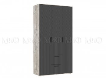 Шкаф 1200 мм Сильвия, дуб юкон/графит (Миф) в Алапаевске - alapaevsk.mebel-e96.ru