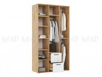 Шкаф 1200 мм Сильвия, крафт/белый (Миф) в Алапаевске - alapaevsk.mebel-e96.ru