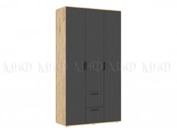 Шкаф 1200 мм Сильвия, крафт/графит (Миф) в Алапаевске - alapaevsk.mebel-e96.ru