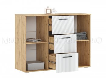 Комод Сильвия, крафт/белый (Миф) в Алапаевске - alapaevsk.mebel-e96.ru