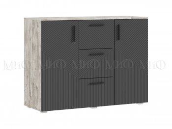 Комод Сильвия, дуб юкон/графит (Миф) в Алапаевске - alapaevsk.mebel-e96.ru