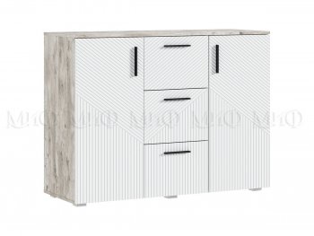 Комод Сильвия, дуб юкон/белый (Миф) в Алапаевске - alapaevsk.mebel-e96.ru