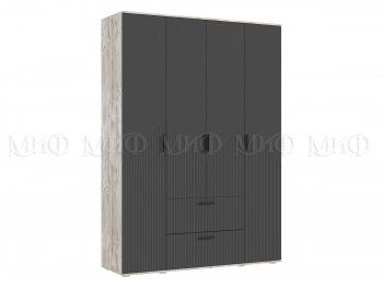 Шкаф 1600 мм Сильвия, дуб юкон/графит (Миф) в Алапаевске - alapaevsk.mebel-e96.ru