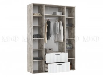 Шкаф 1600 мм Сильвия, дуб юкон/белый (Миф) в Алапаевске - alapaevsk.mebel-e96.ru