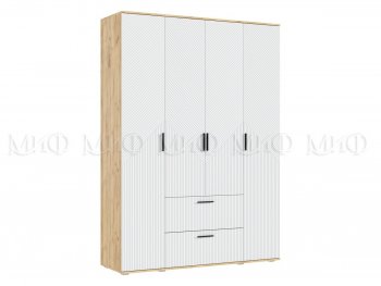 Шкаф 1600 мм Сильвия, крафт/белый (Миф) в Алапаевске - alapaevsk.mebel-e96.ru